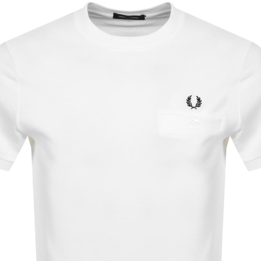 Alternative Image for ProductFred Perry Pocket Detail T Shirt White2